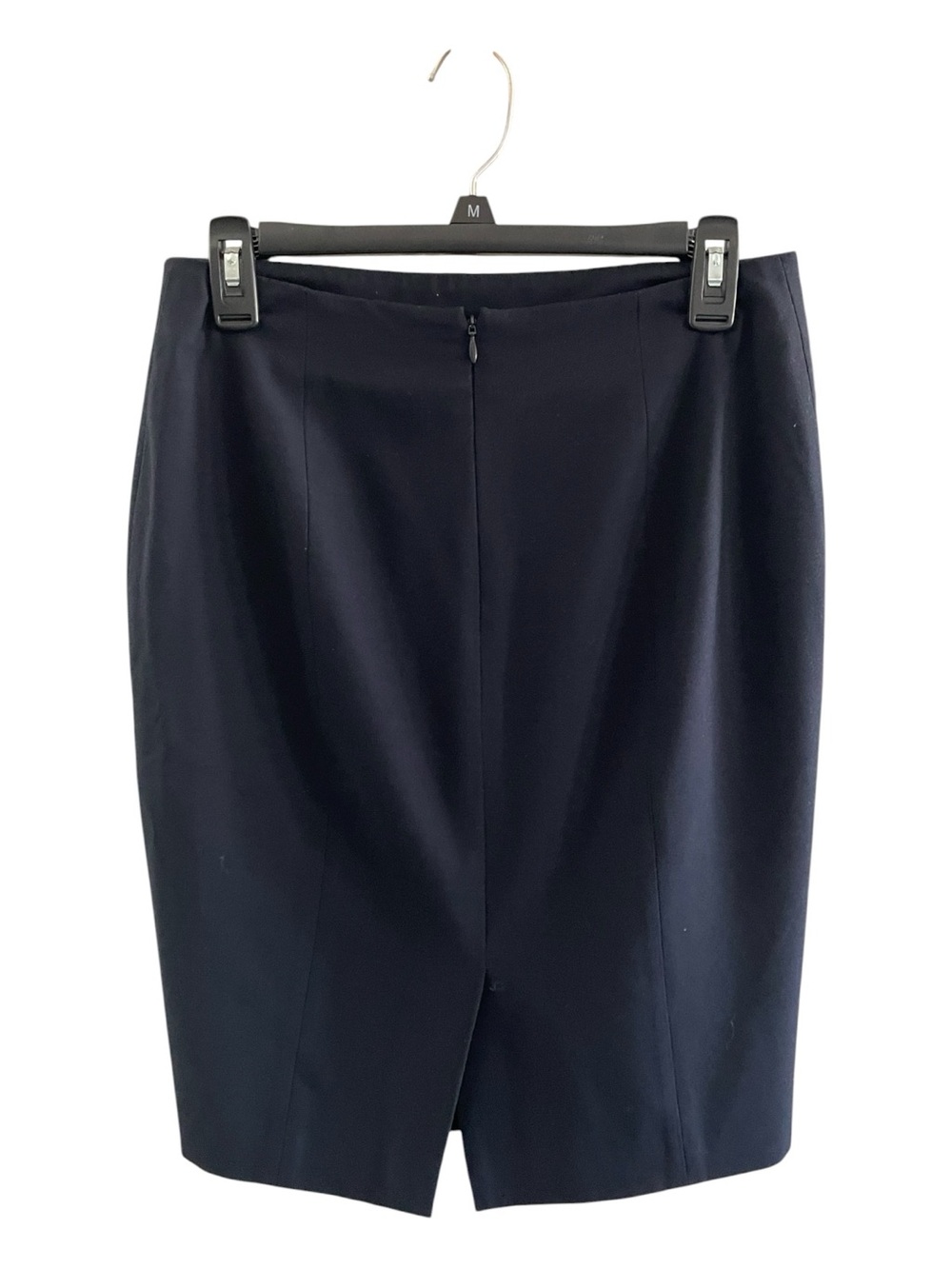 Classic Navy Blue Pencil Skirt - Women - Picture 2 of 5
